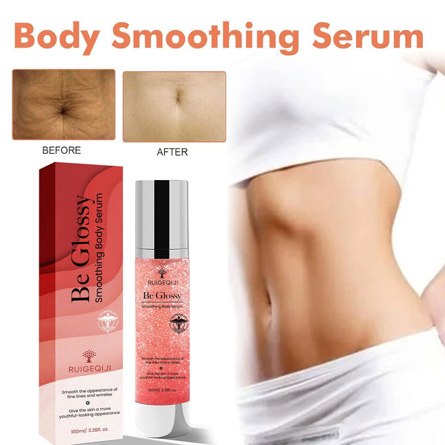 Be Glossy Smoothing Body Serum – Targeted Hydration for Neck, Chest, and Body – Supports the Appearance of Smooth Skin Texture – 100ml / 3.38 fl oz