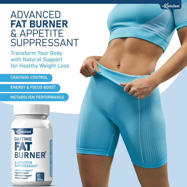 KetoZest Metabolic Support & Energy Complex with Green Tea, Guarana and Chromium - 90 Vegan Capsules for Daily Vitality and Botanical Wellness